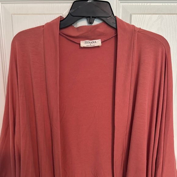 Zenana Open Front Cardigan - Picture 2 of 6